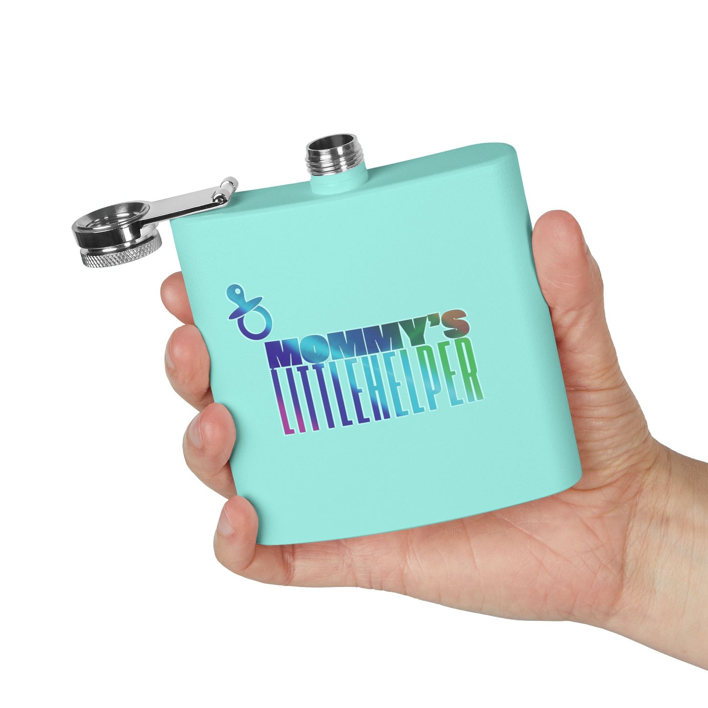 Copy of Mom’s New Favorite Sidekick: The ‘Mommy’s Little Helper’ Flask (Vibrant Blues) – Cute, Fun & Oh-So-Functional! 🥂💖
