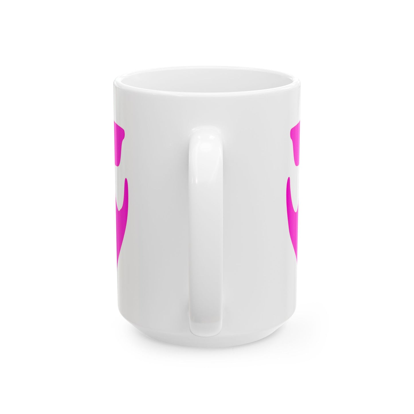 Hot Pink Beardo XL Ceramic Mug