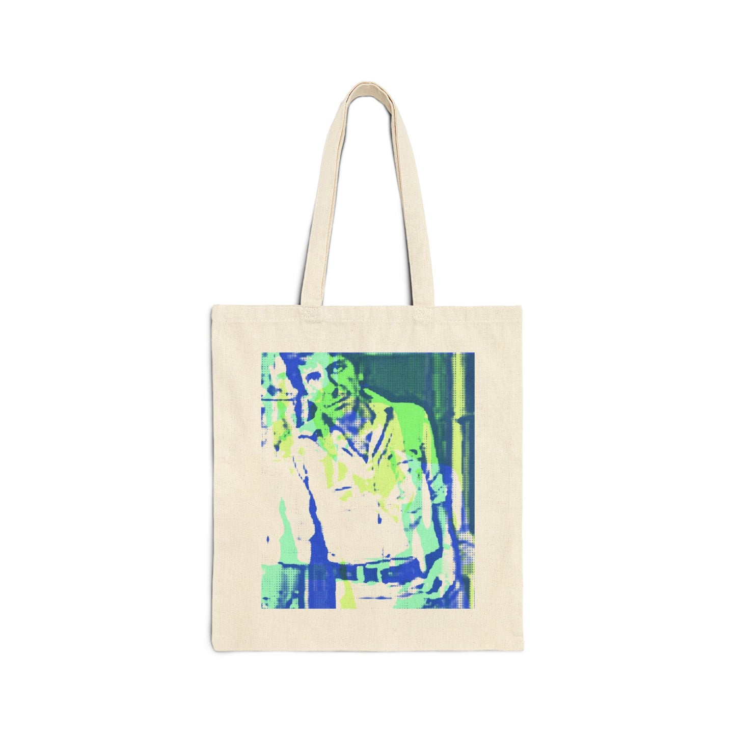 FAMOUS BLUE POET 100% Cotton Canvas Tote Bag