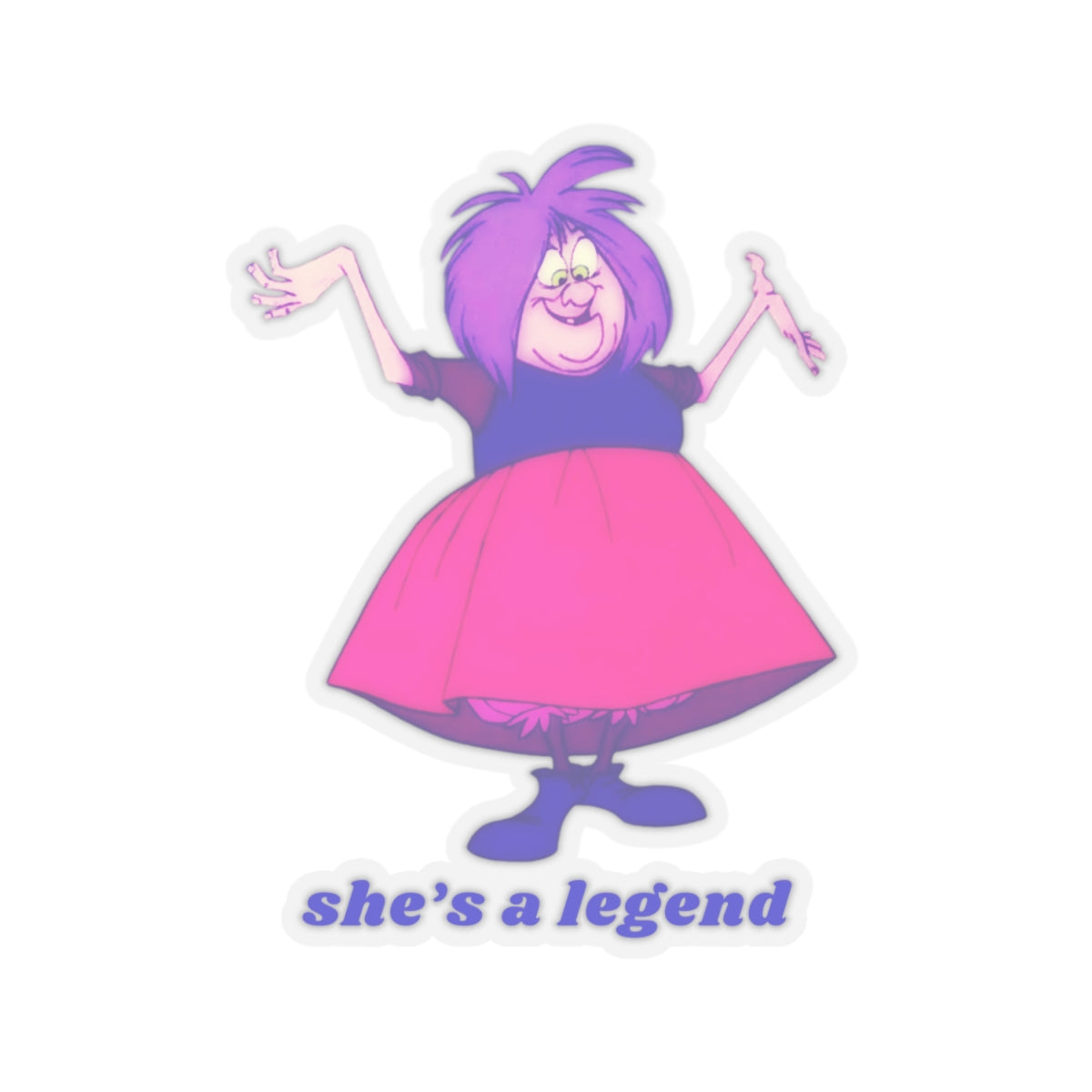 MADAM MIM "She's a Legend" Kiss-Cut Sticker