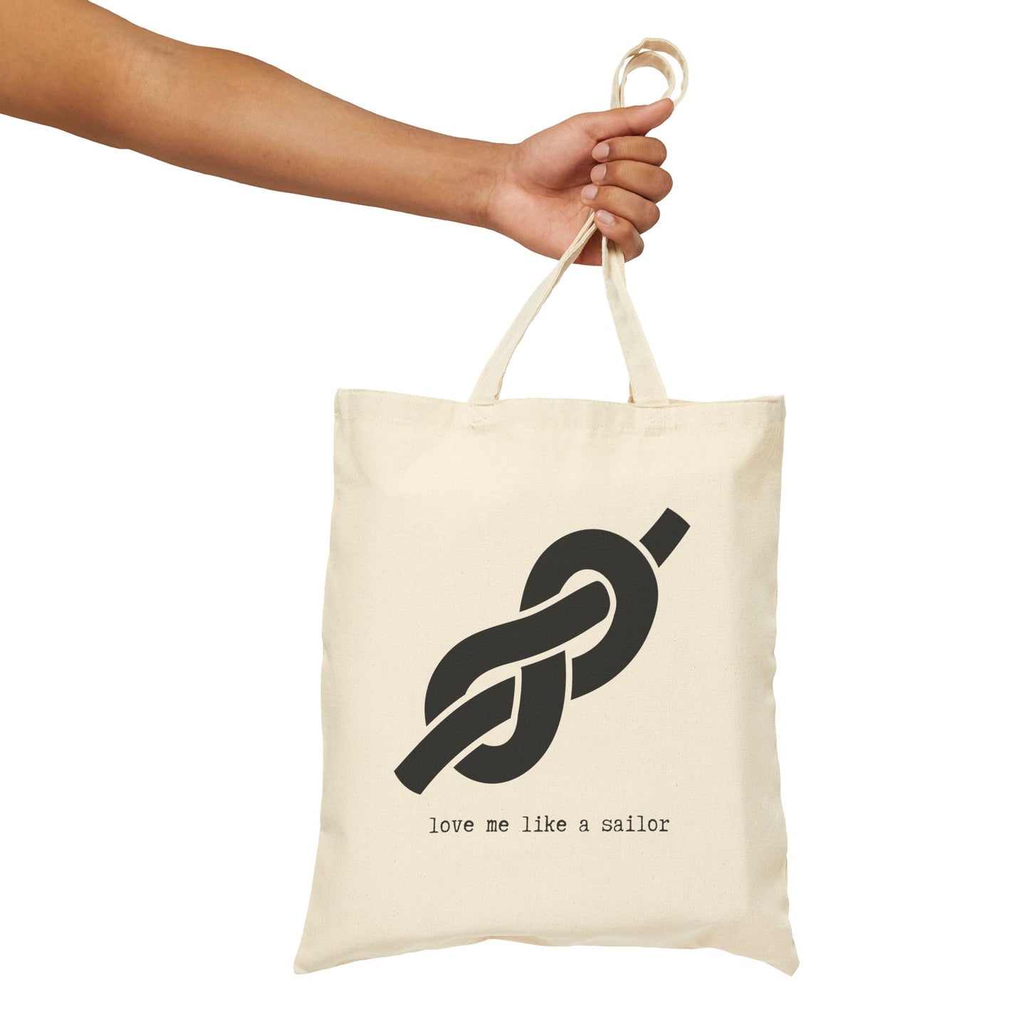 "Love Me Like a Sailor"  100% Cotton Canvas Tote Bag