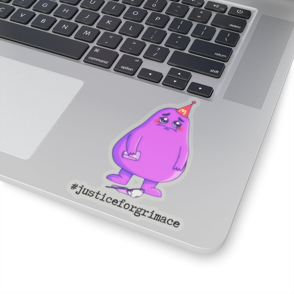 #justiceforgrimace Kiss-Cut Grimace Sticker