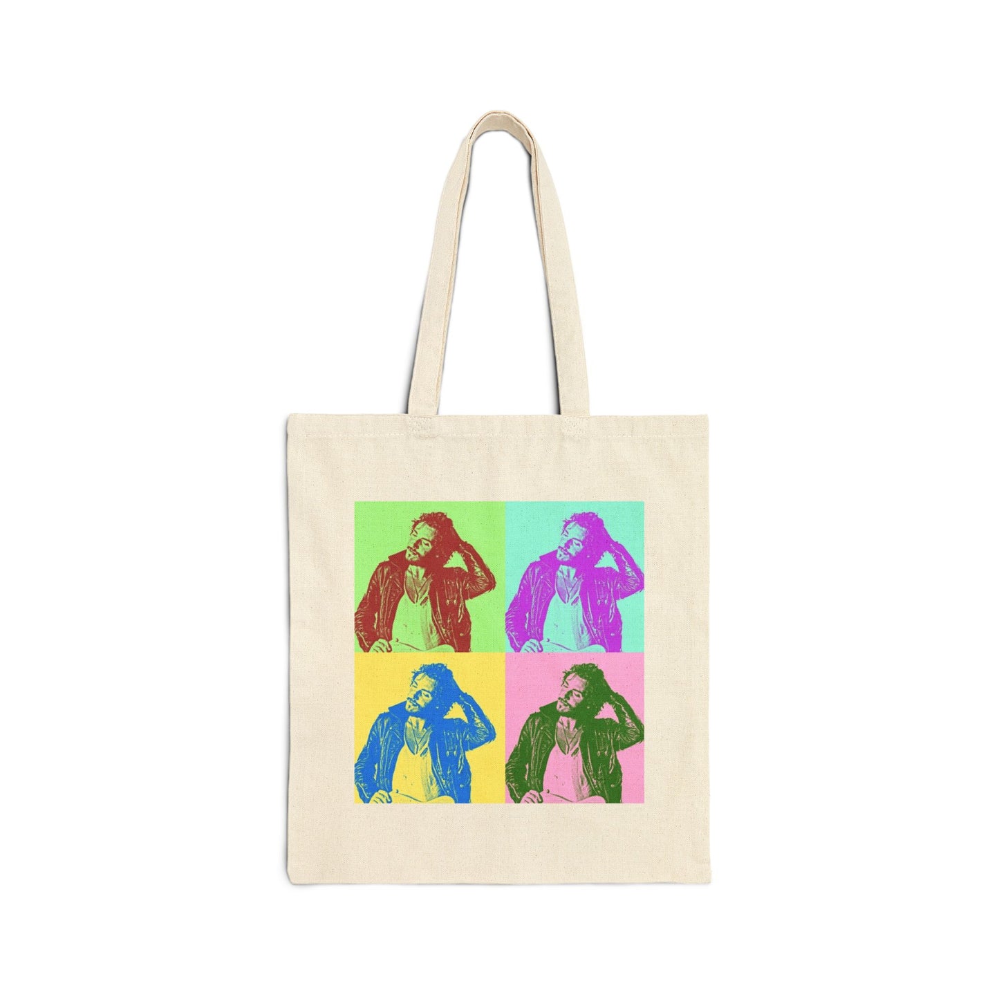 Pop Art Bruce 100% Cotton Canvas Tote Bag