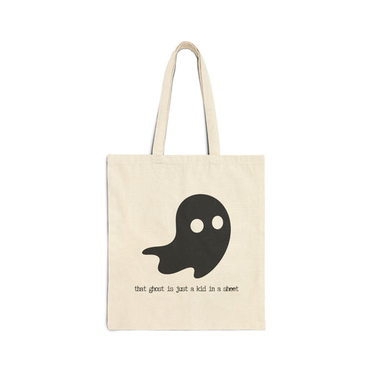 That Ghost is Just A Kid in a Sheet" Phoebe Bridgers inspired 100% Cotton Canvas Tote Bag