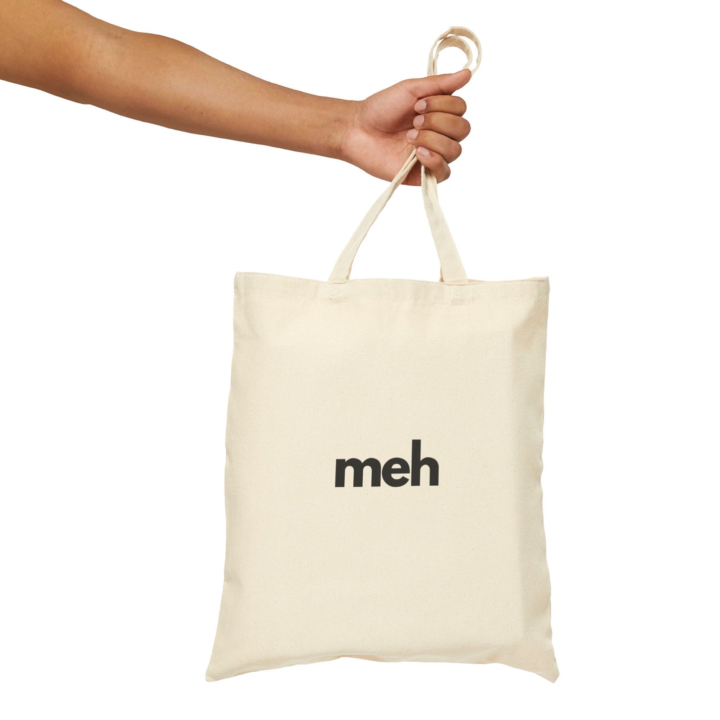 Funny "meh"  Cotton Tote Bag