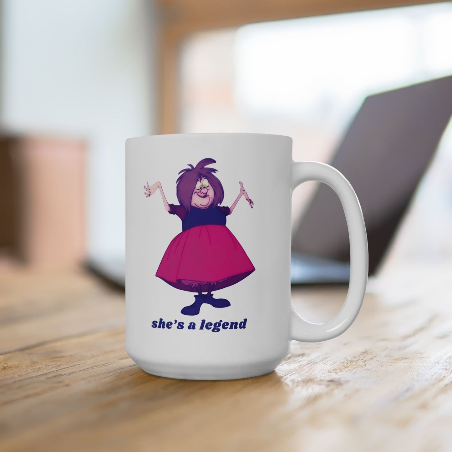 MADAM MIM "she's a legend" Ceramic Mug