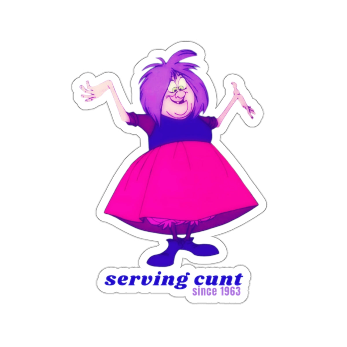 MADAM MIM "Serving Cvnt" Kiss-Cut Sticker