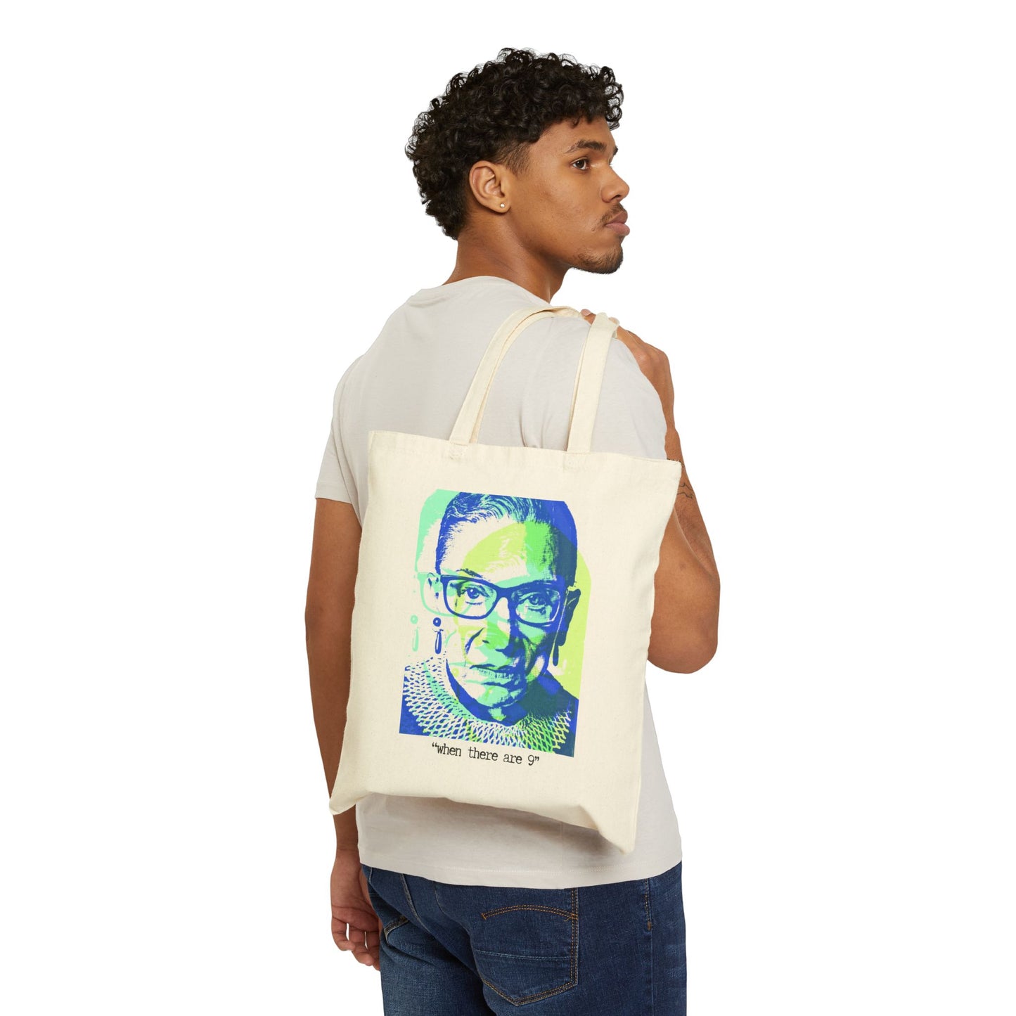 When There Are 9" RBG 100% Cotton Canvas Tote Bag