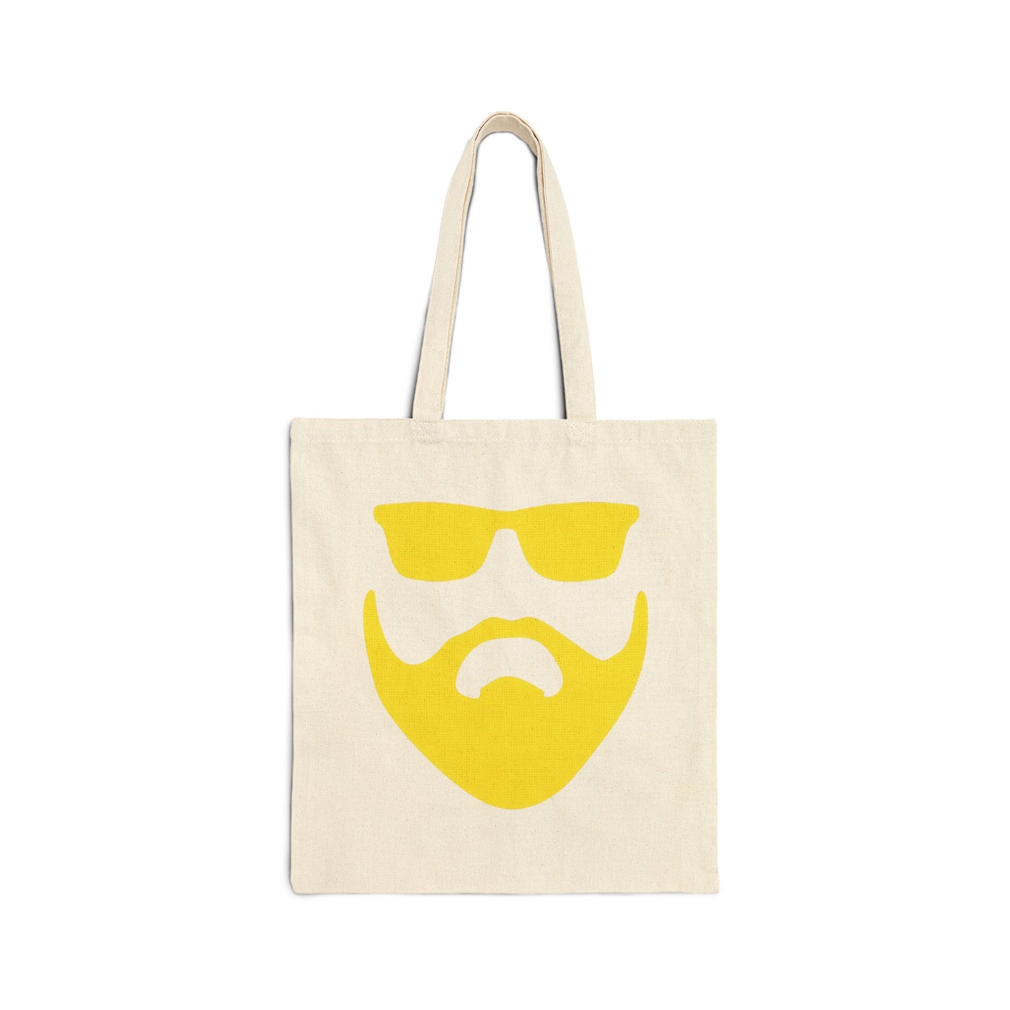 "So Many Beards So Little Time" (yellow) 100% Cotton Canvas Tote Bag