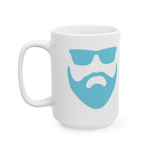 Blue Beardo XL Ceramic Mug