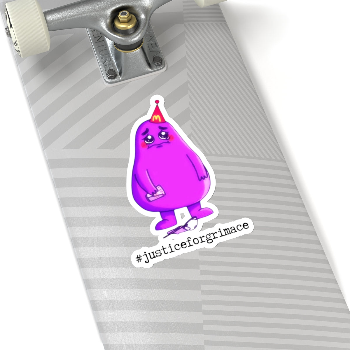 #justiceforgrimace Kiss-Cut Grimace Sticker