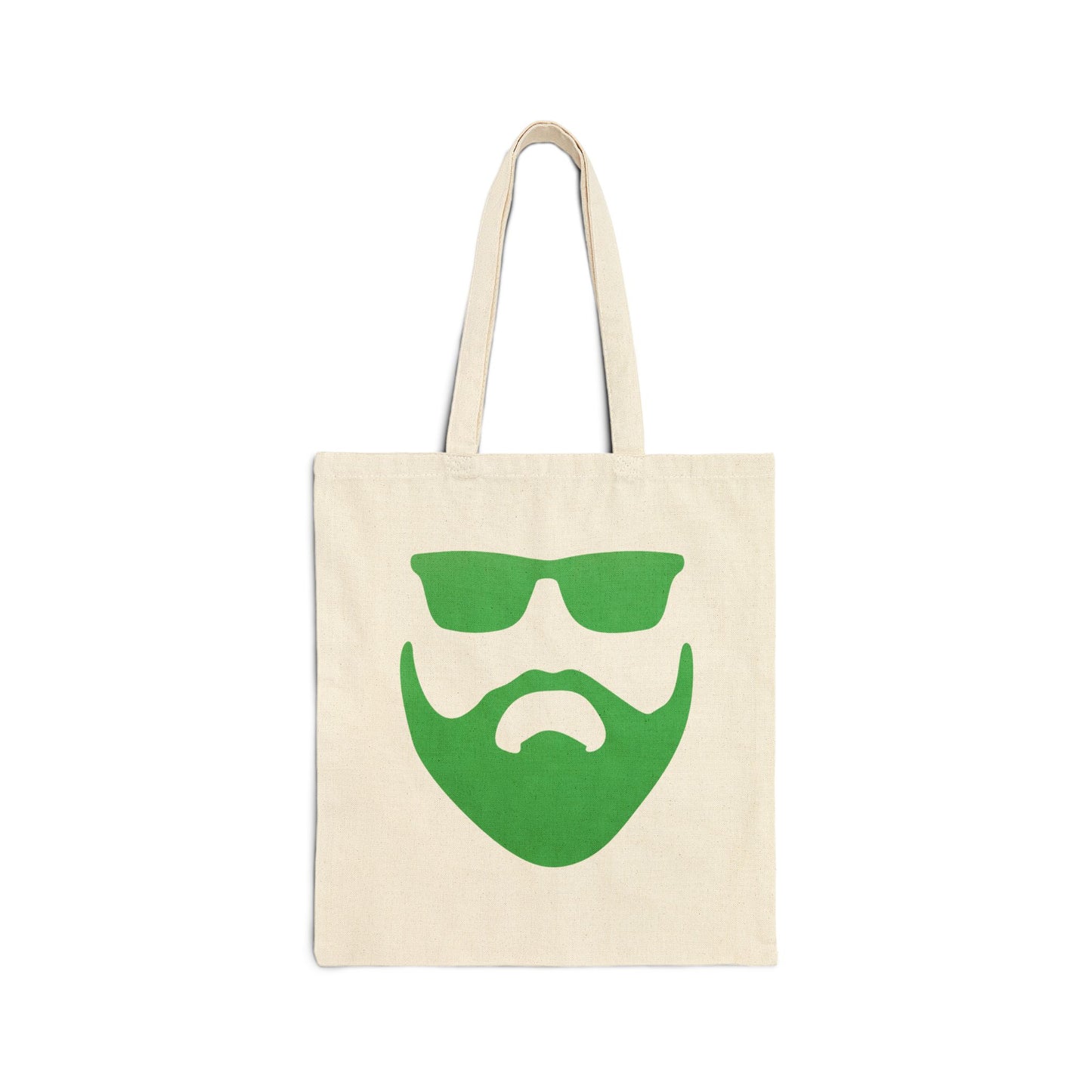 "So Many Beards So Little Time" (green) 100% Cotton Canvas Tote Bag