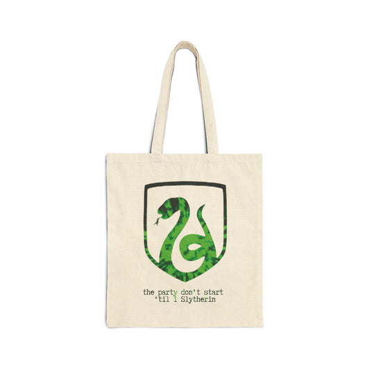 SORTING HAT SERIES  (Slytherin) 100% Cotton Canvas Tote Bag