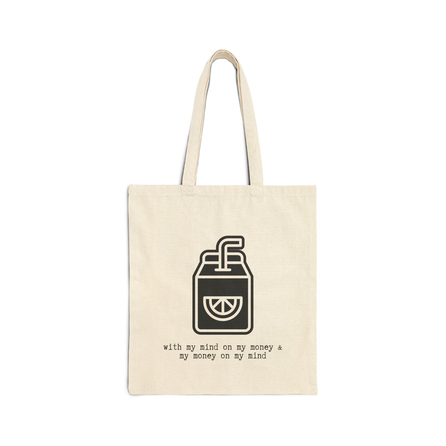 "GIN & JUICE" 100% Cotton Canvas Tote Bag