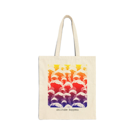 SHIITAKE HAPPENS 100% Cotton Canvas Tote Bag