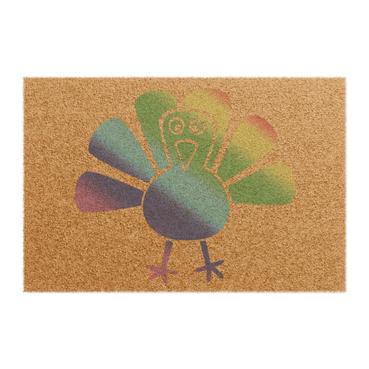 Colorful Turkey Doormat | Festive Fall Decor for Thanksgiving