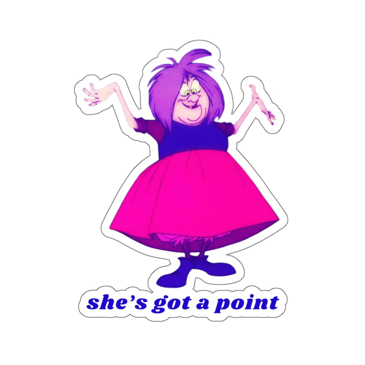 MADAM MIM "She's Got a Point" Kiss-Cut Sticker