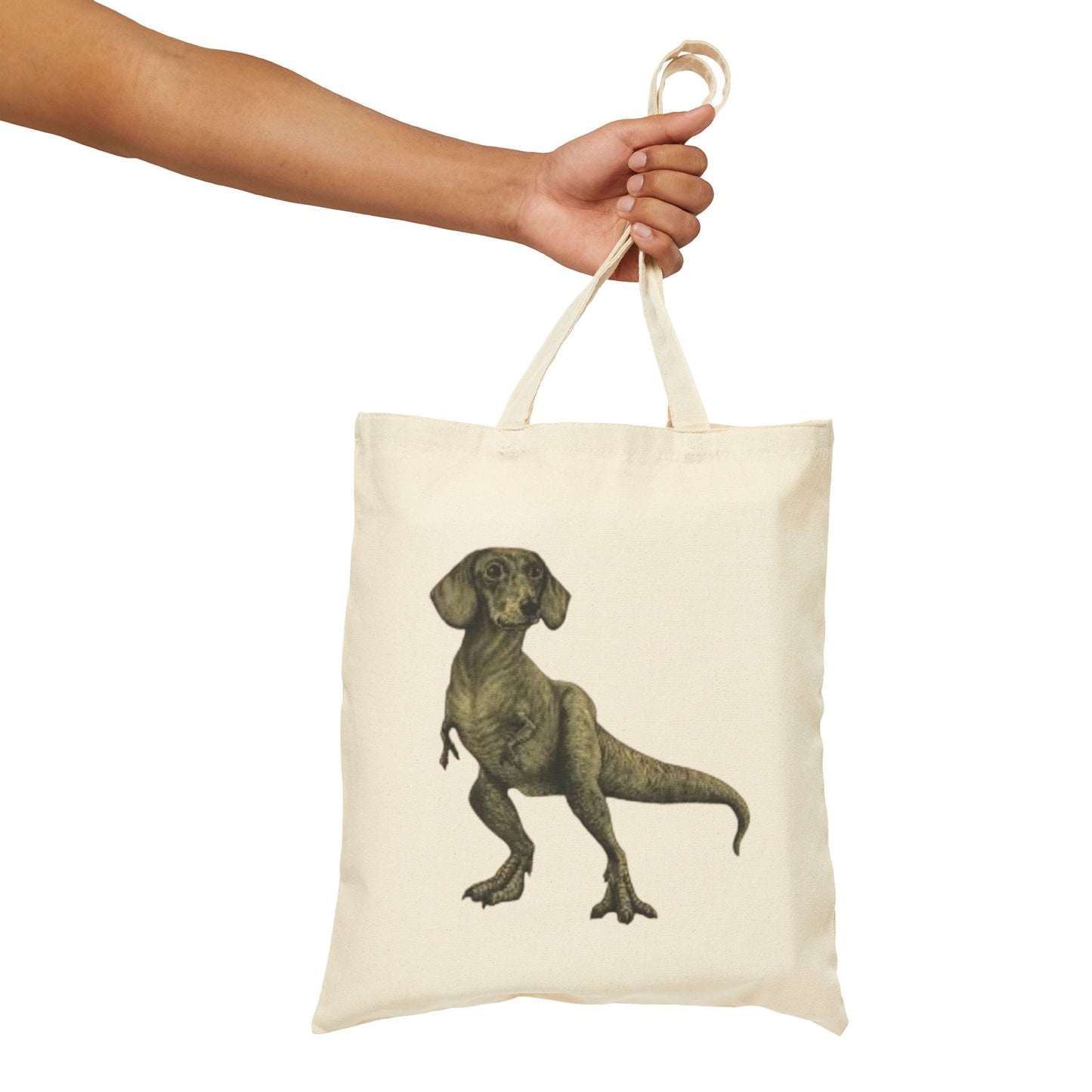 Doxy-saurus 100% Cotton Canvas Tote Bag