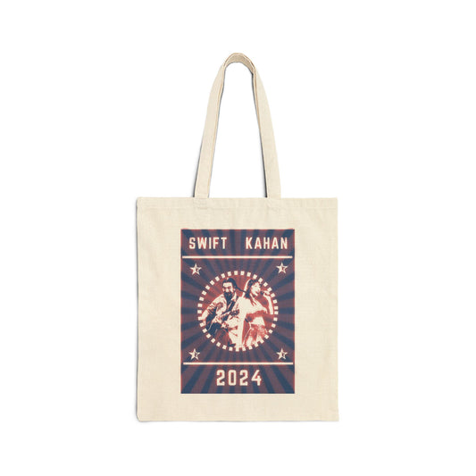 SWIFT/KAHAN 2024 (vintage blue) 100% Cotton Canvas Tote Bag