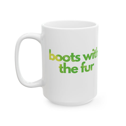 Find Me in the Club "boots with the fur" XL Mug | Modern and Colorful Ceramic Coffee Mug