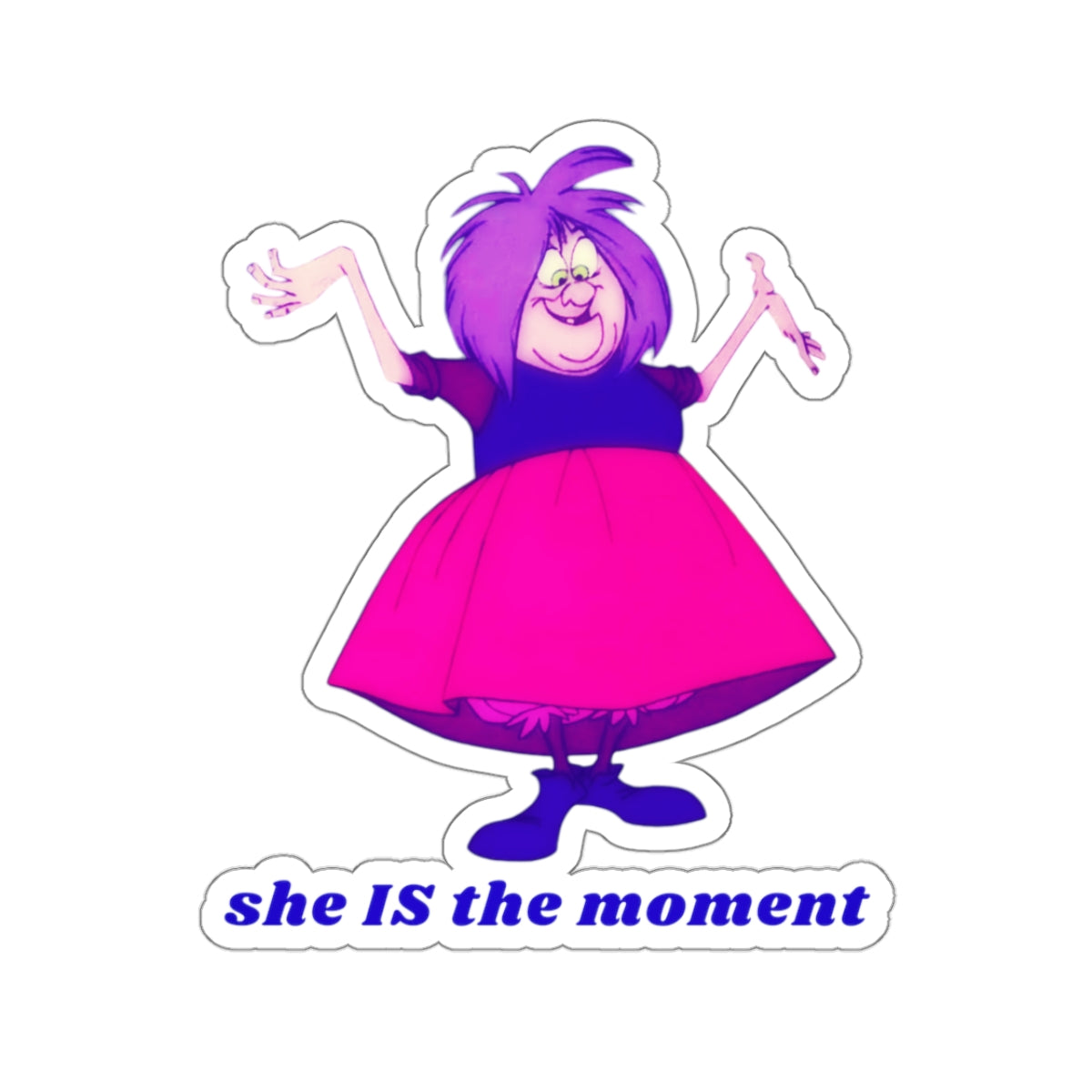 MADAM MIM "She IS the Moment" Kiss-Cut Sticker