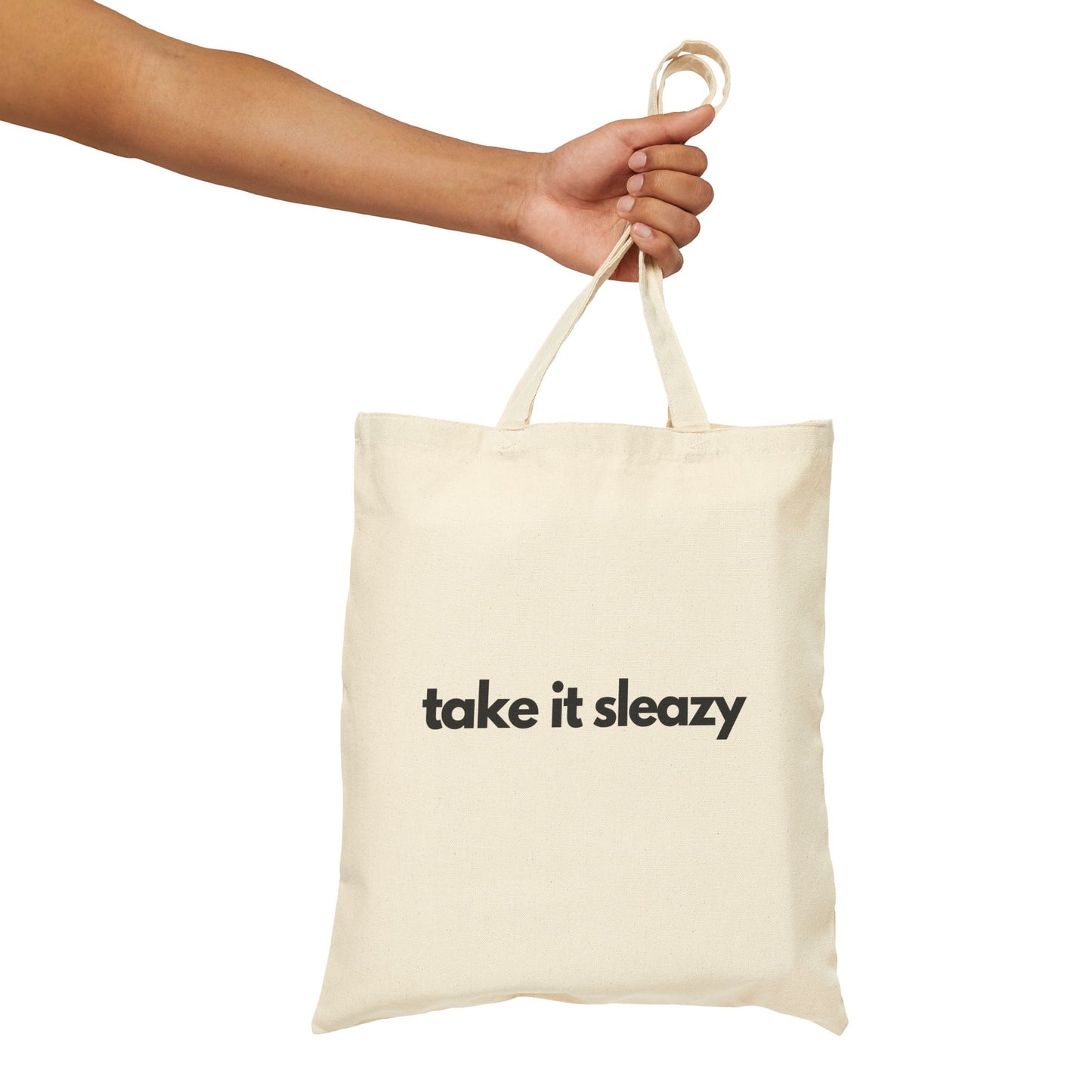 Funny "Take It Sleazy" Tote Bag