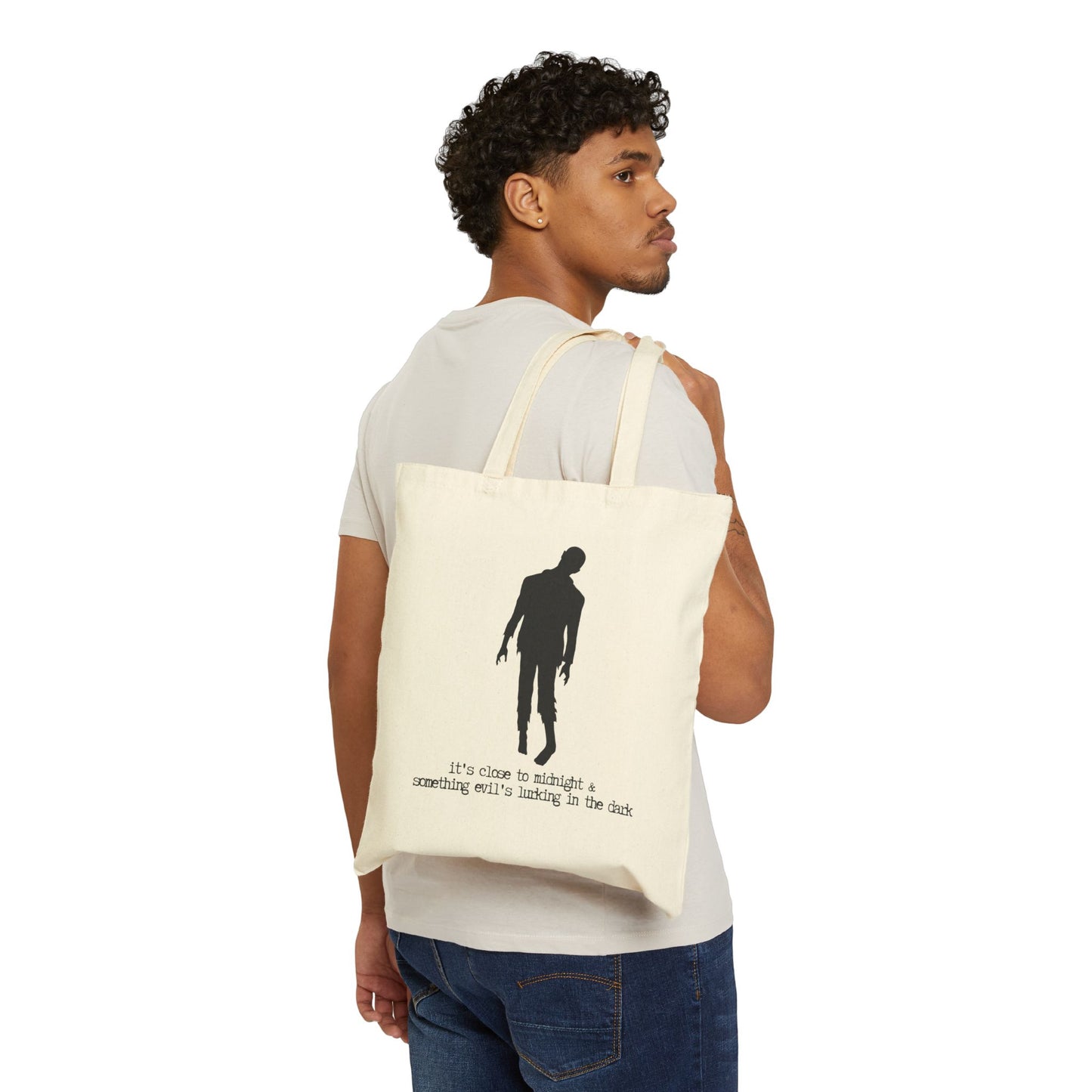 "It's Close to Midnight" THRILLER inspired 100% Cotton Canvas Tote Bag