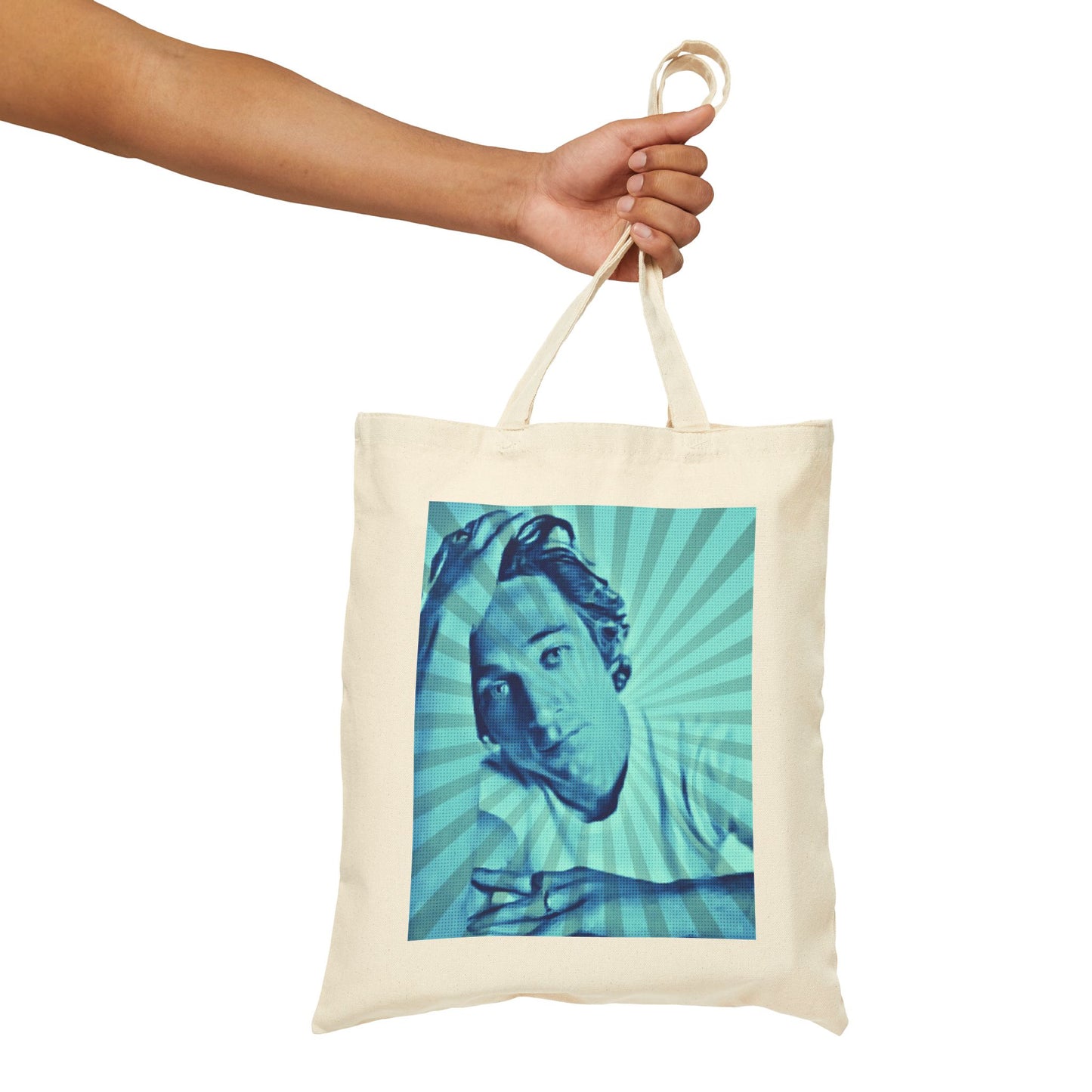 JEREMY ALLEN WHITE IN BLUE 100% Cotton Canvas Tote Bag