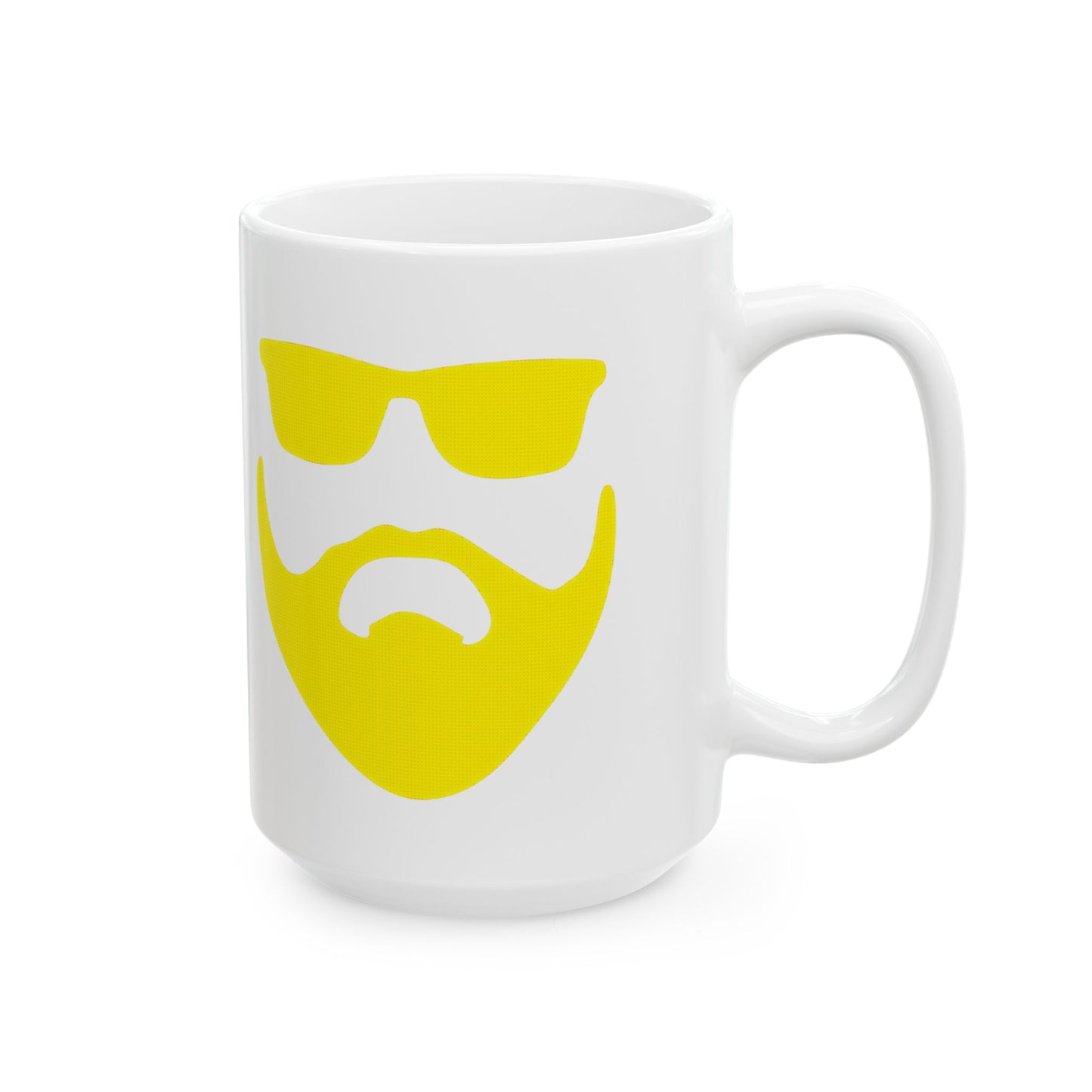 Sunshine Yellow Beardo XL Ceramic Mug