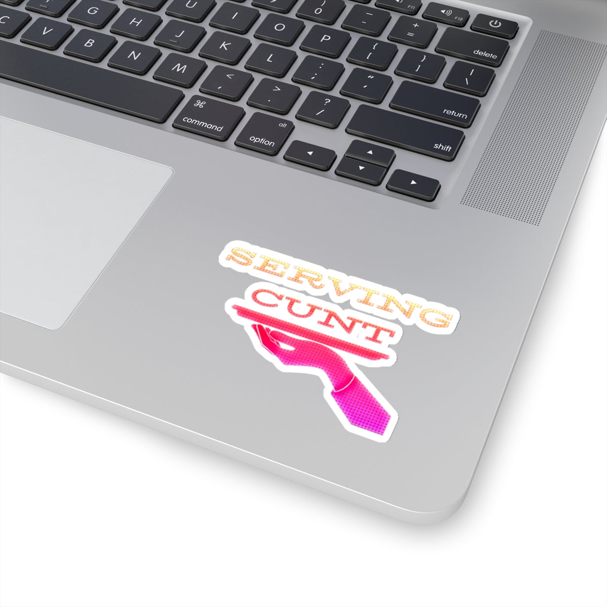 Serving Cunt (pink ombre) Kiss-Cut Sticker