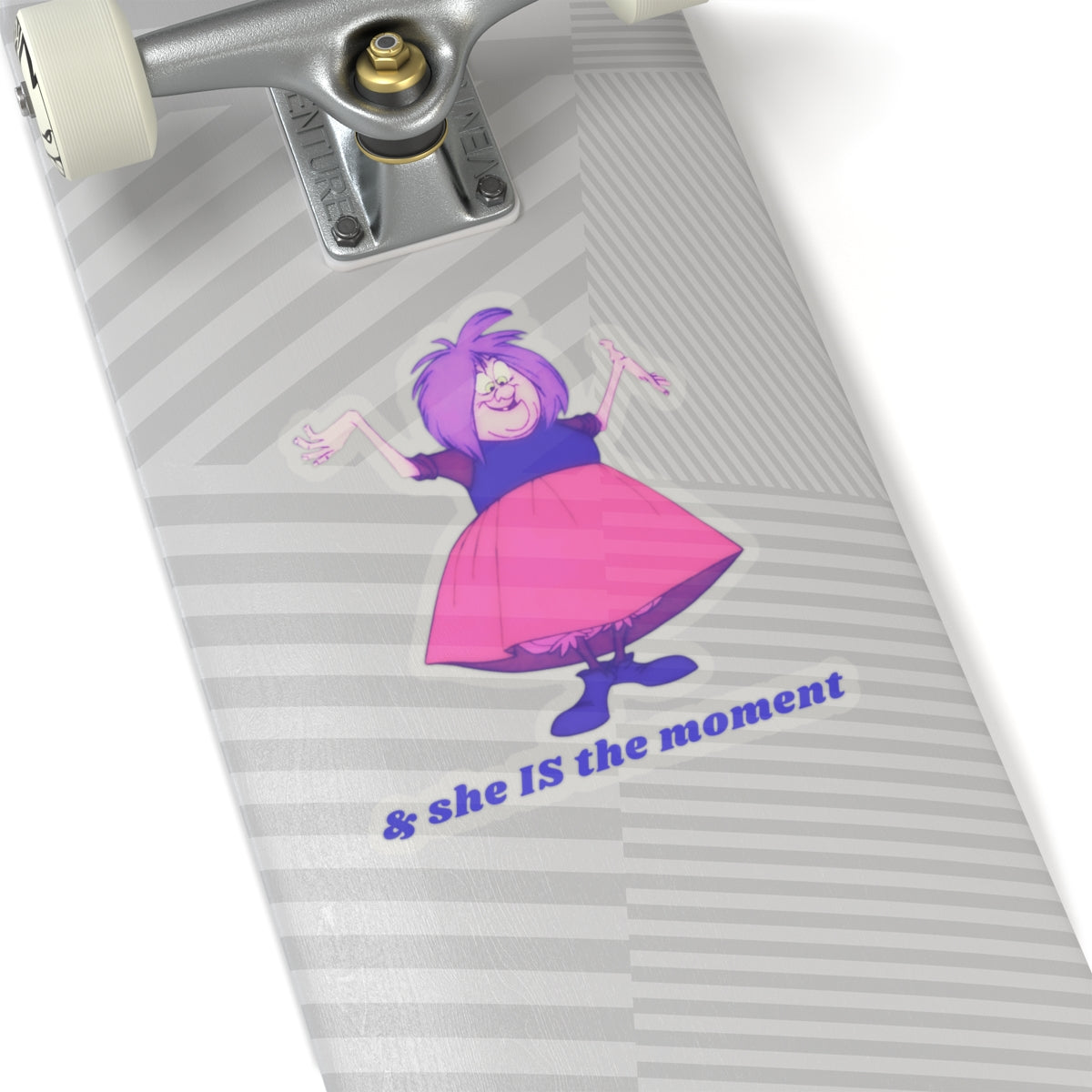 MADAM MIM "& she IS the moment" Kiss-Cut Sticker