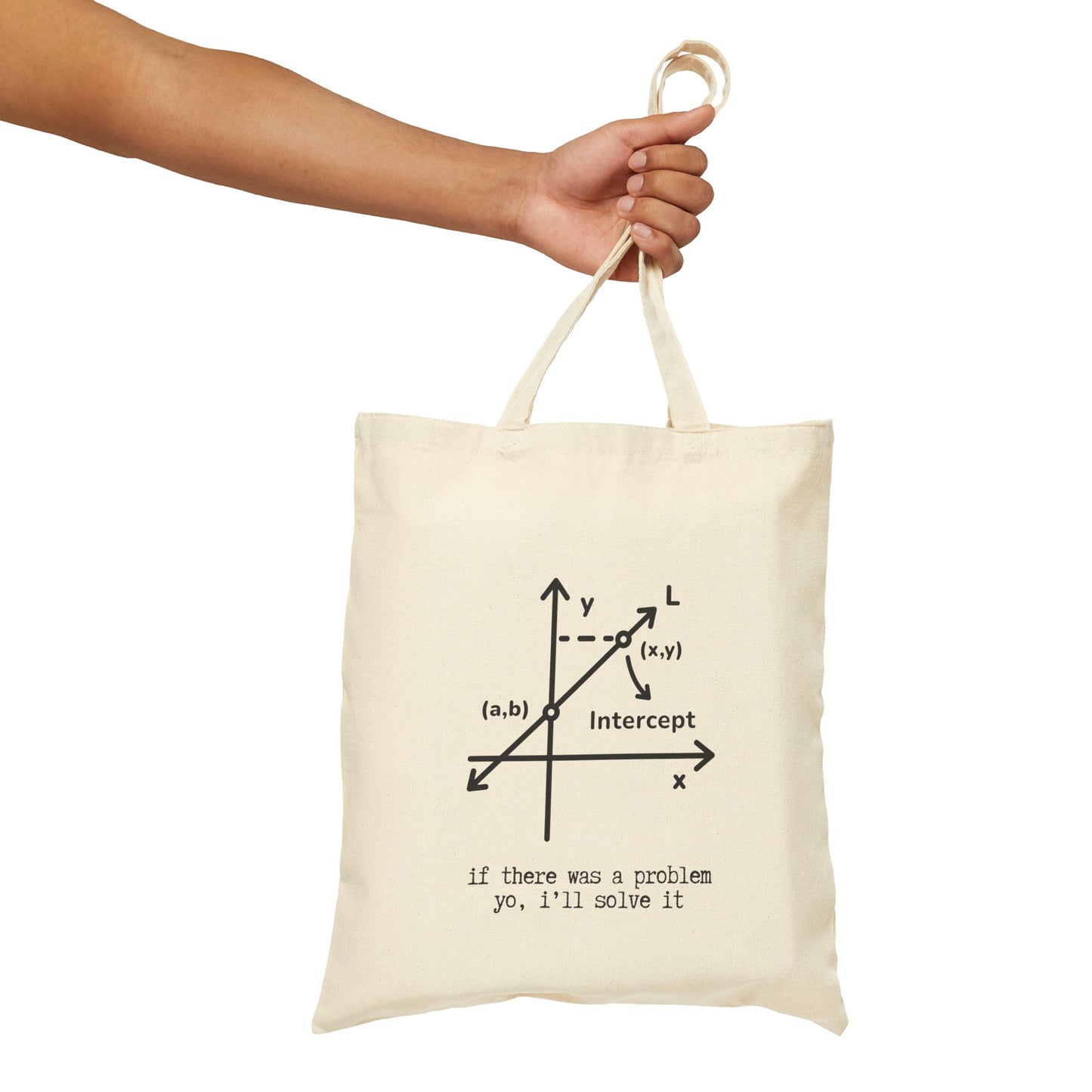 "ICE ICE BABY" 100% Cotton Canvas Tote Bag