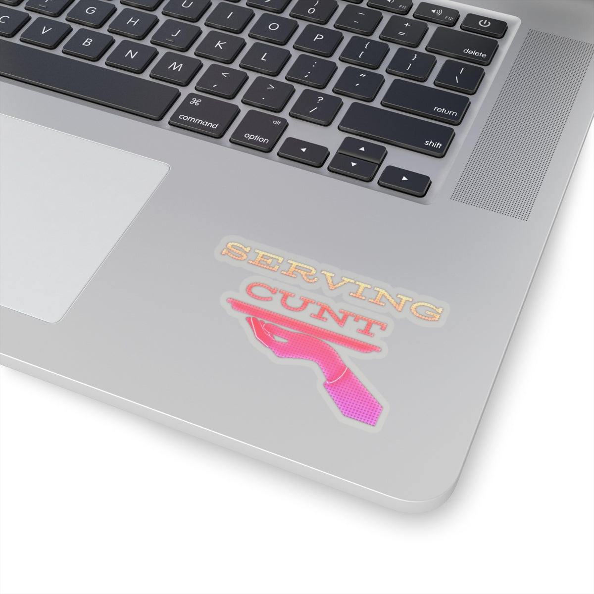 Serving Cunt (pink ombre) Kiss-Cut Sticker