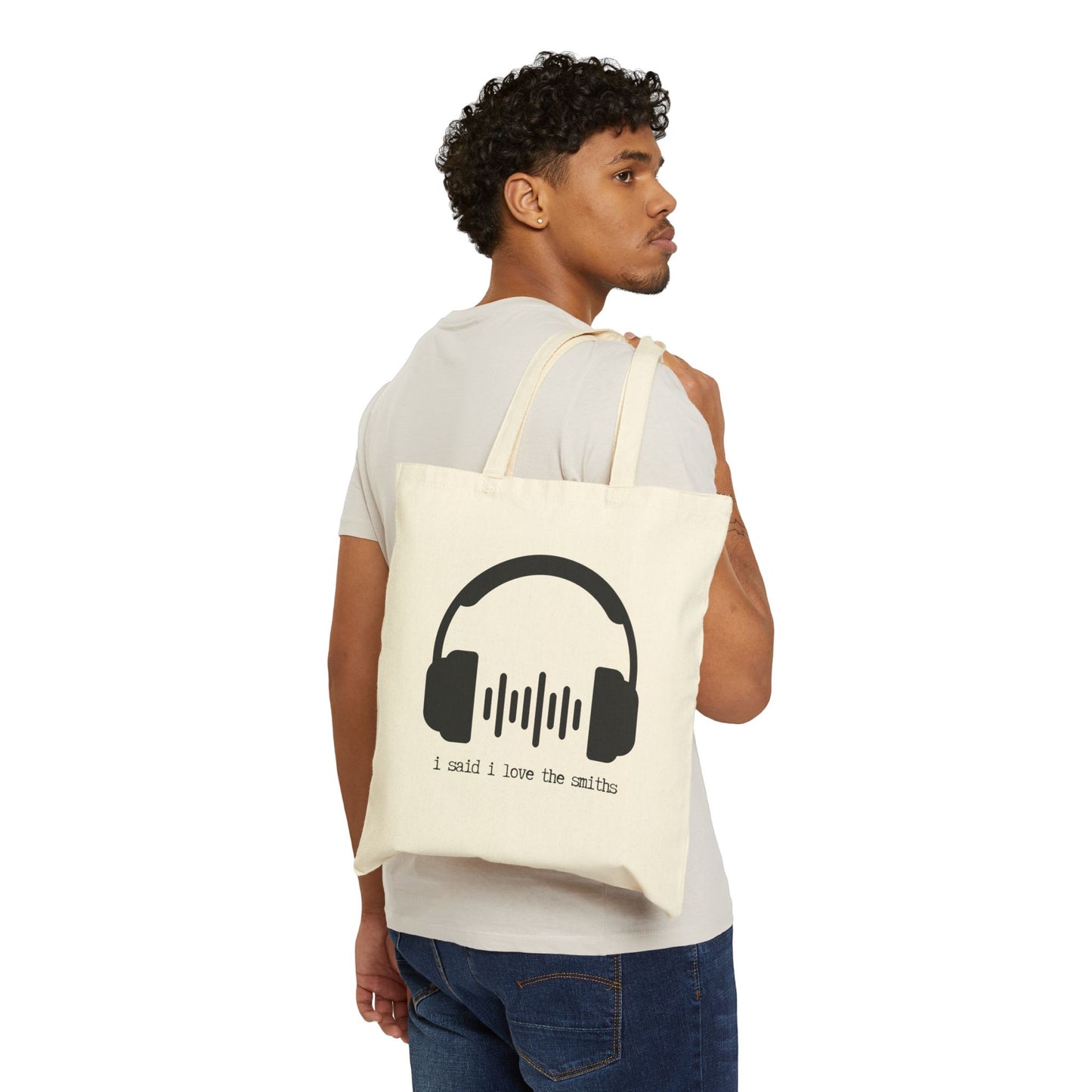 "I SAID I LOVE THE SMITHS" 100% Cotton Canvas Tote Bag