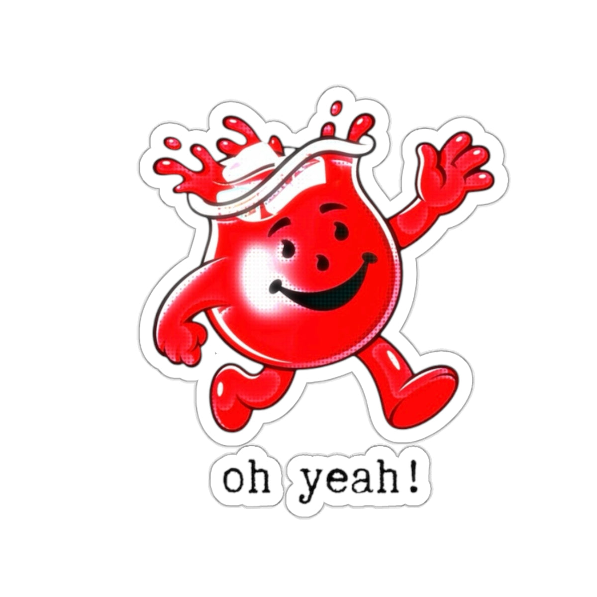 Kool-Aid Guy "oh yeah" Kiss-Cut Sticker