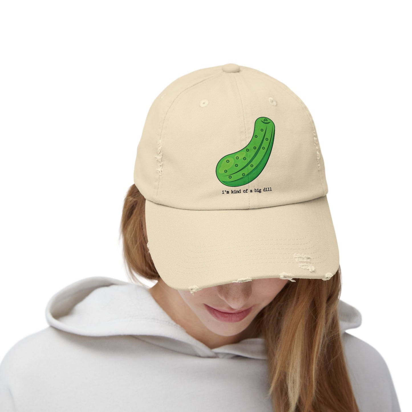 "Big Dill"  Unisex Distressed Cap