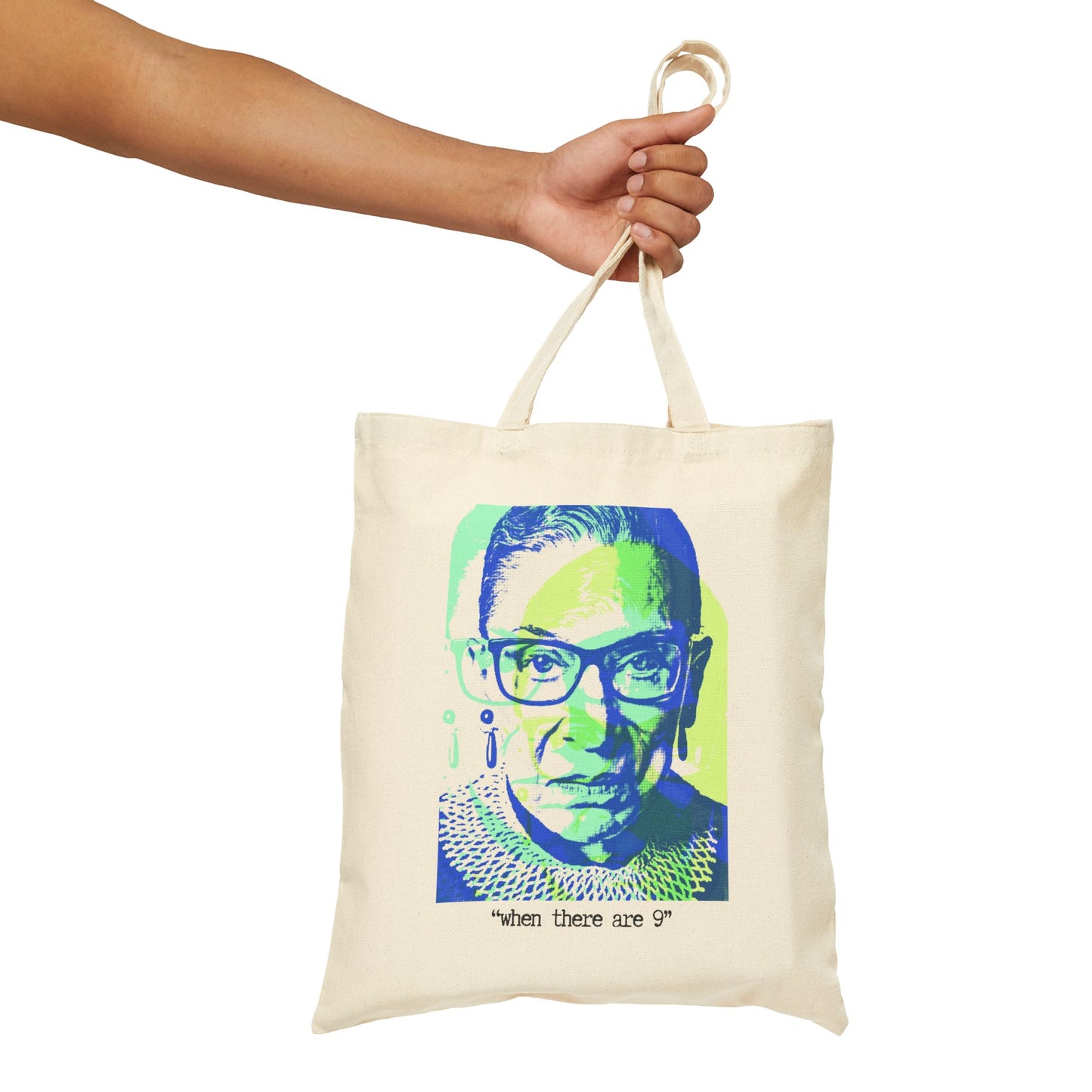 When There Are 9" RBG 100% Cotton Canvas Tote Bag