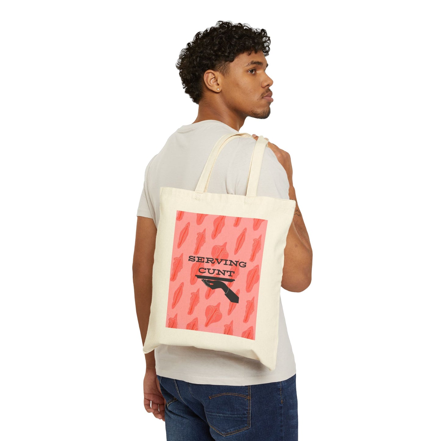 "Serving Cunt" (signature print) 100% Cotton Canvas Tote Bag