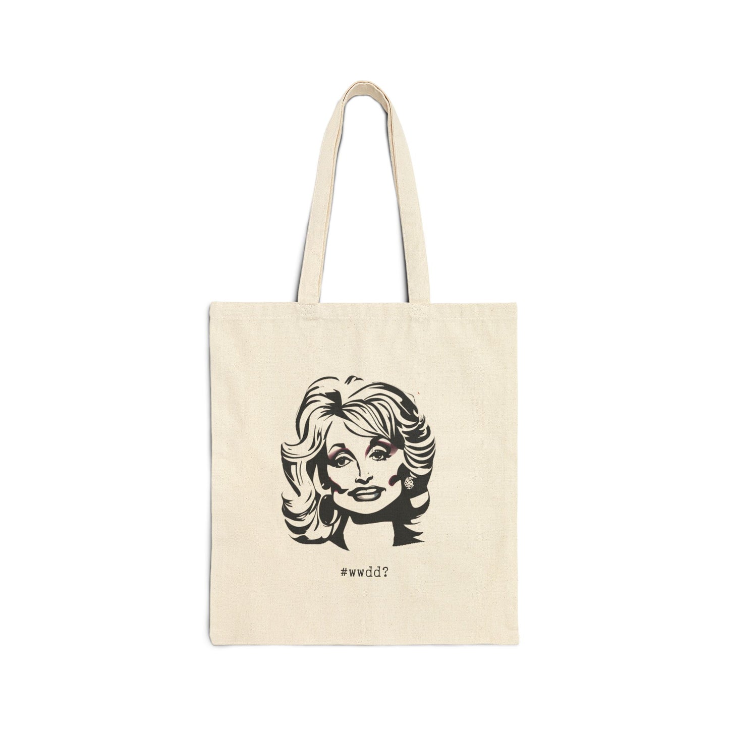 WHAT WOULD DOLLY DO? 100% Cotton Canvas Tote Bag