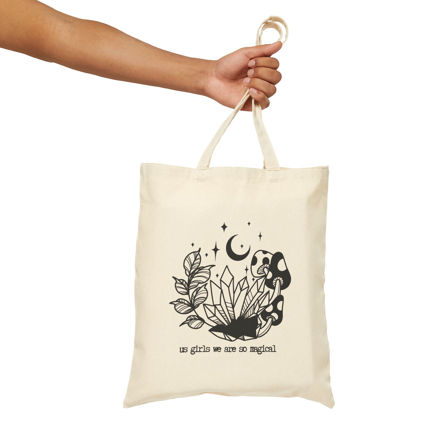 "Us girls we are so magical" 100% Cotton Canvas Tote Bag