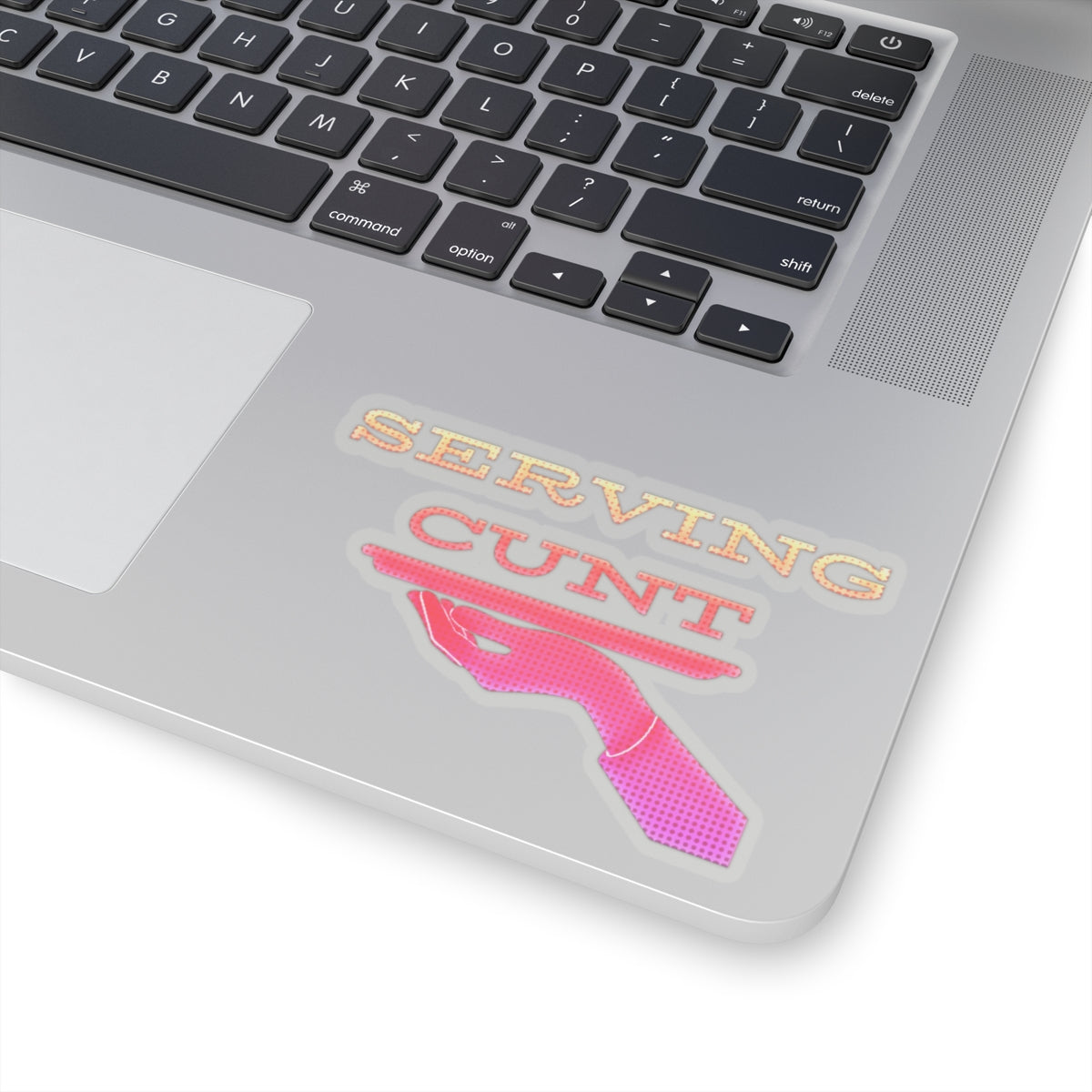 Serving Cunt (pink ombre) Kiss-Cut Sticker