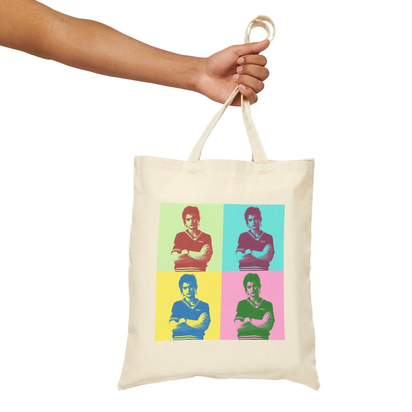 Pop Art Stranger Steve 100% Cotton Canvas Tote Bag