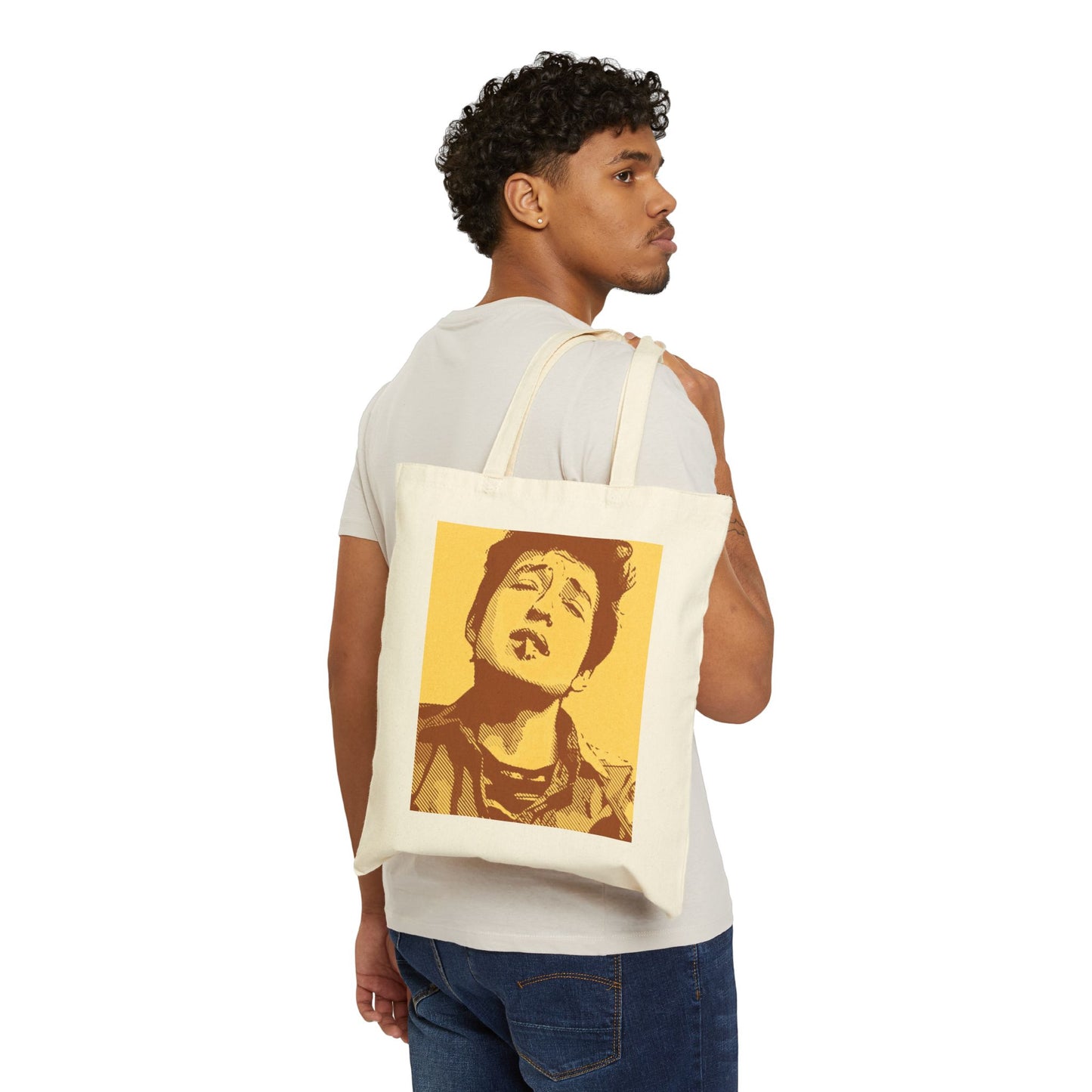 Pop Art Dylan 100% Cotton Canvas Tote Bag