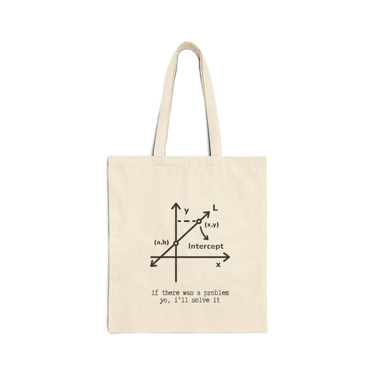 "ICE ICE BABY" 100% Cotton Canvas Tote Bag