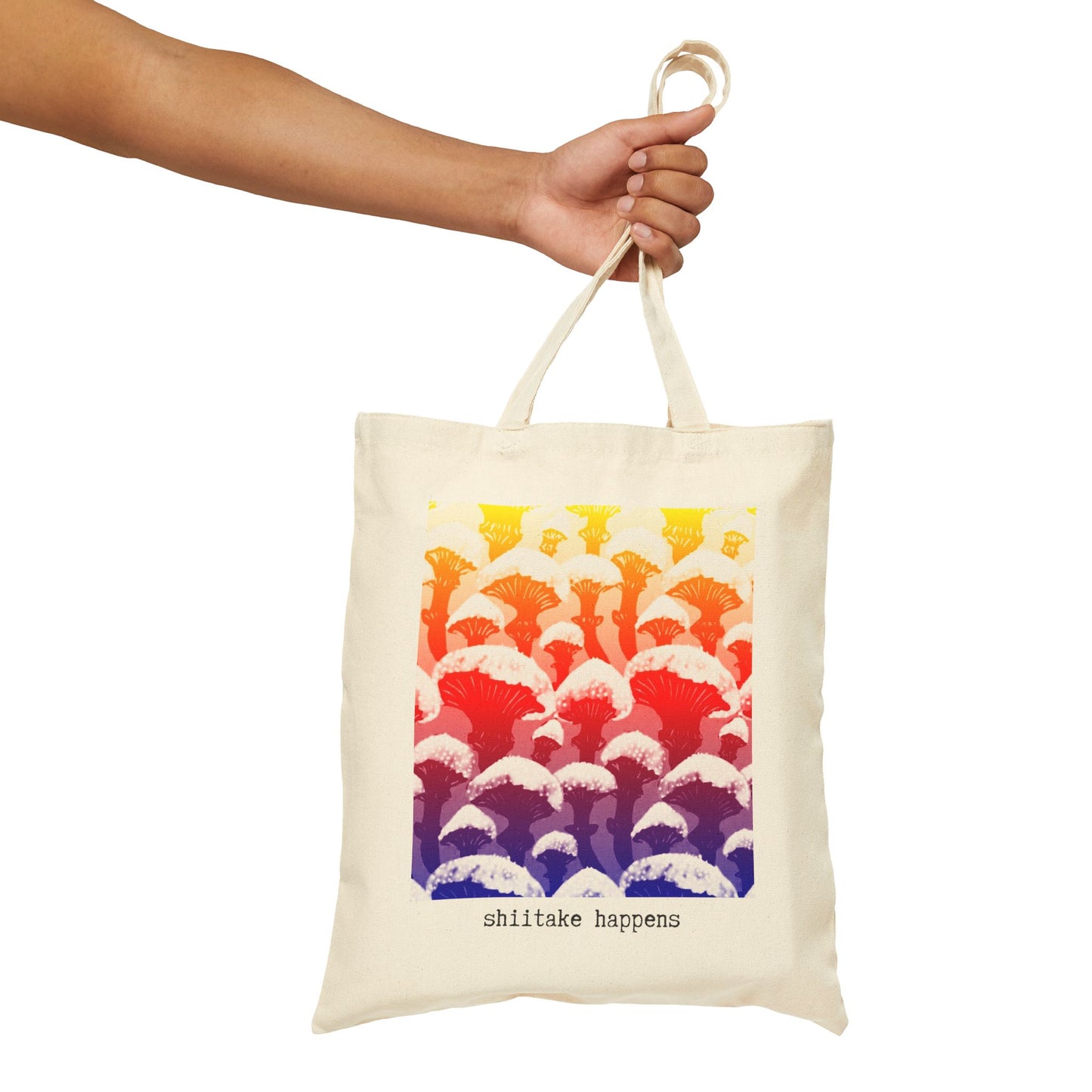 SHIITAKE HAPPENS 100% Cotton Canvas Tote Bag