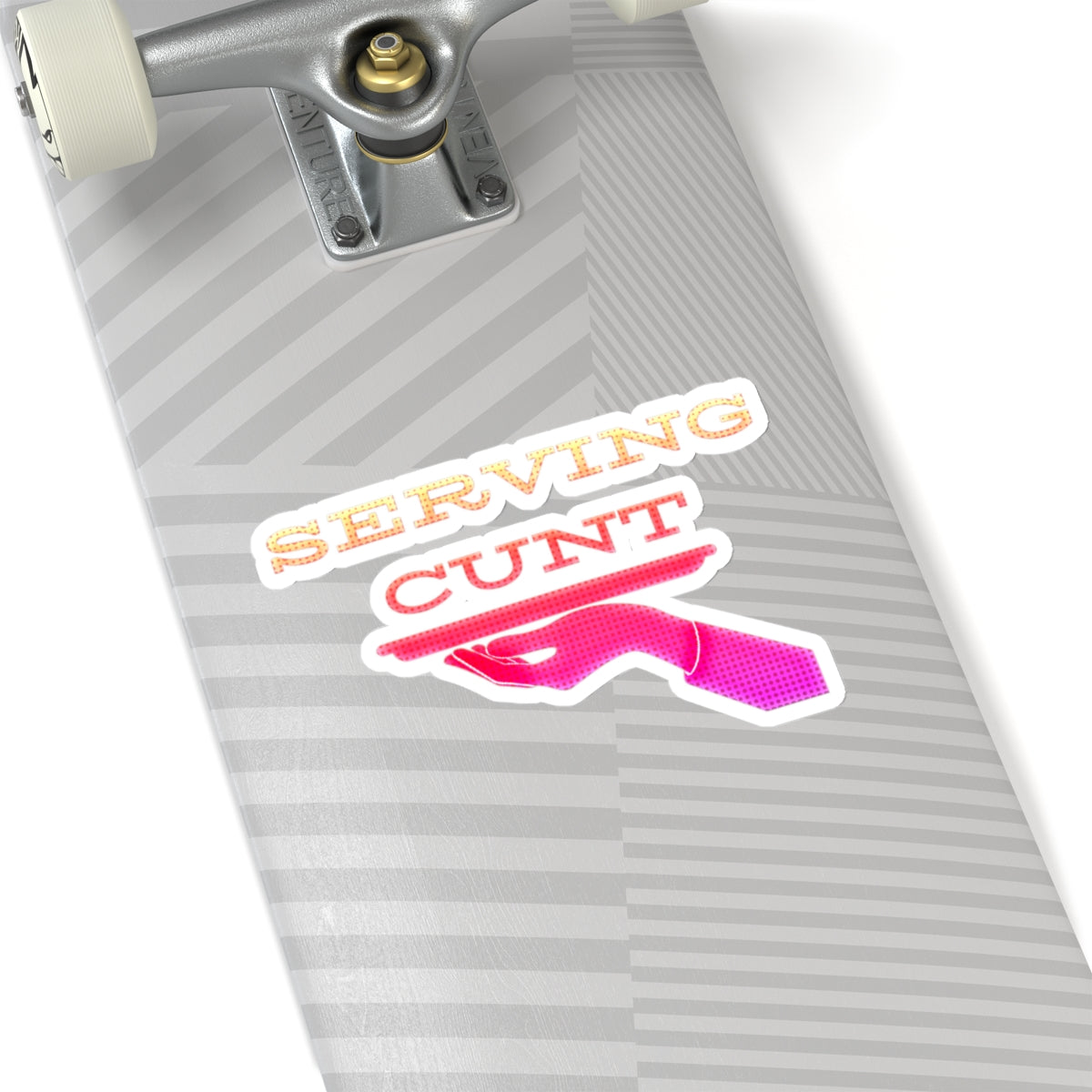 Serving Cunt (pink ombre) Kiss-Cut Sticker