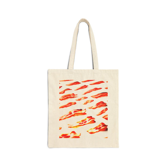 BRINGING HOME THE BACON 100% Cotton Canvas Tote Bag