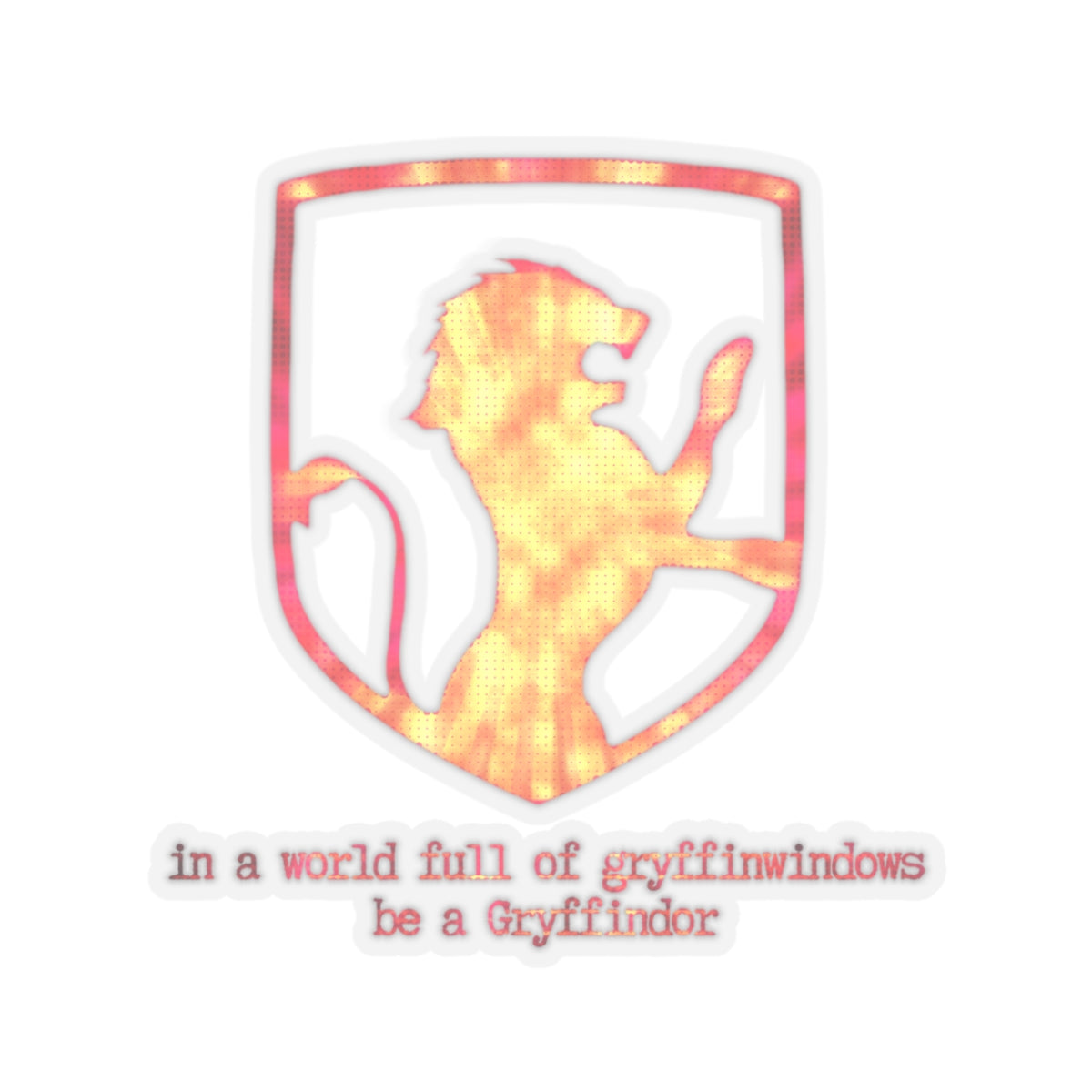 Sorting Hat Series Gryffindoor Kiss-Cut Sticker