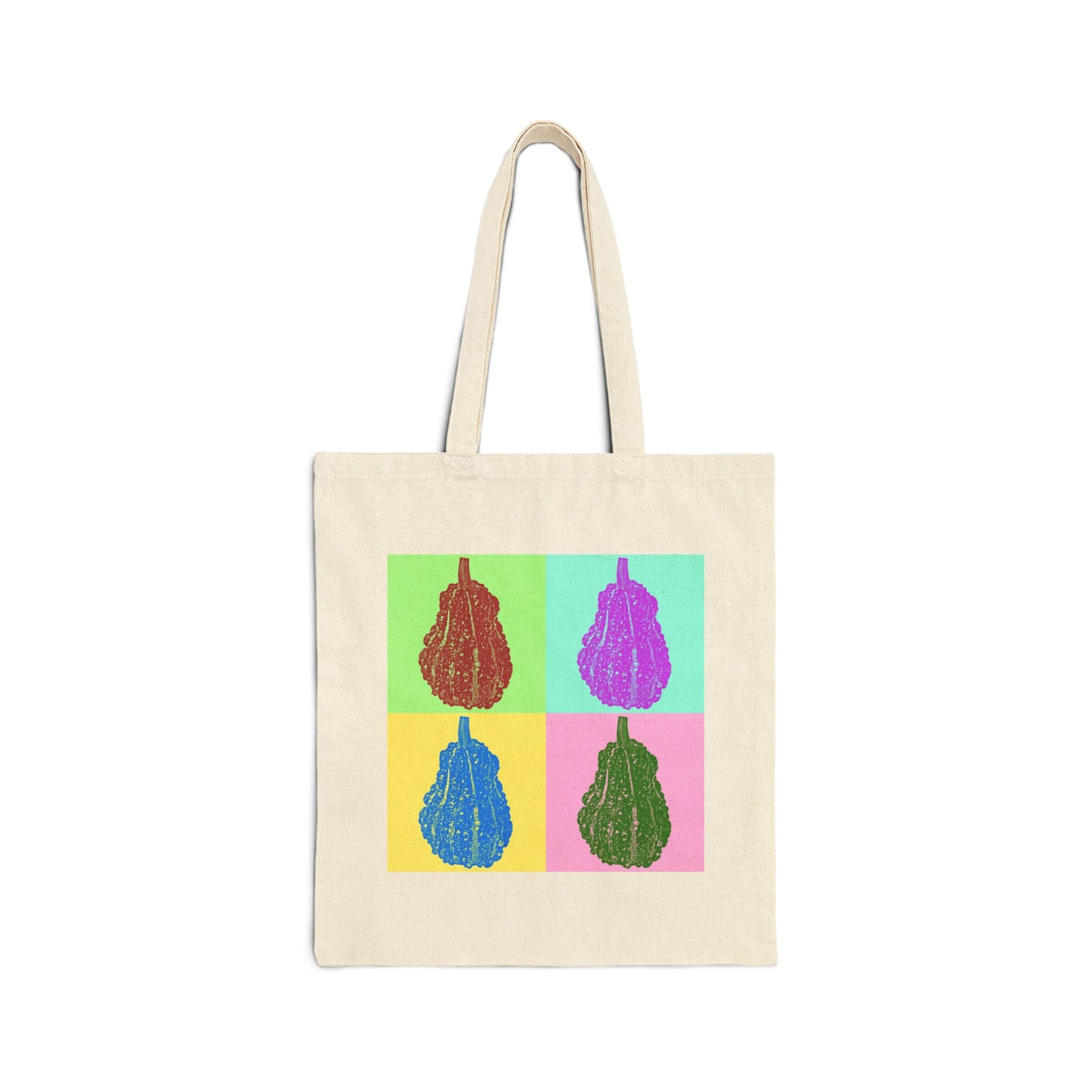 "DECORATIVE GOURDS 2" 100% Cotton Canvas Tote Bag