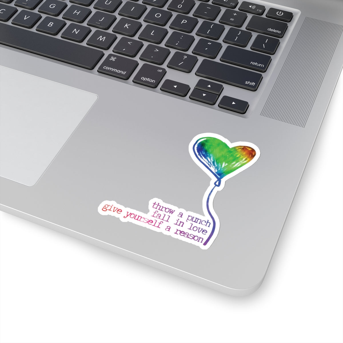 Noah Kahan "Give Yourself a Reason" (blue rainbow) Kiss-Cut Sticker